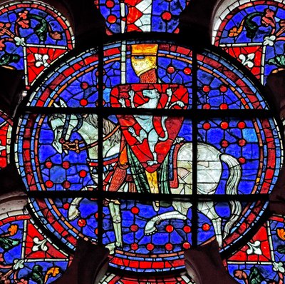 Rose Window Depicting Simon de Montfort, Chartres Cathedral by French School